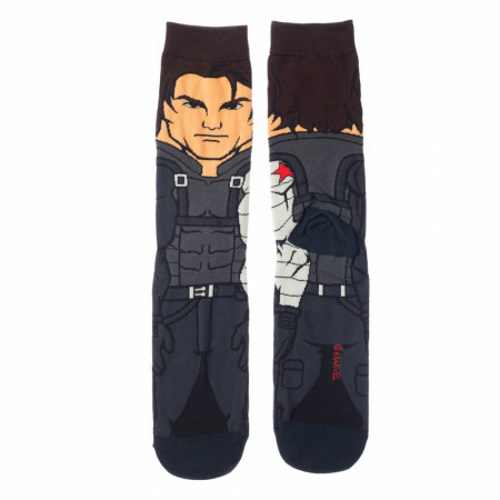 Marvel The Winter Soldier 360 Character Collection Crew Socks